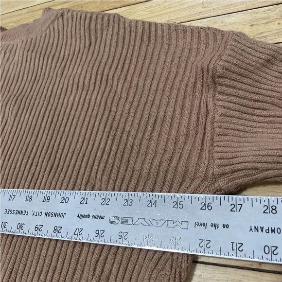 Raya Womens Sweater Brown High Neck Dolman Sleeve Boho Knit Soft Oversized XL - Picture 9 of 16